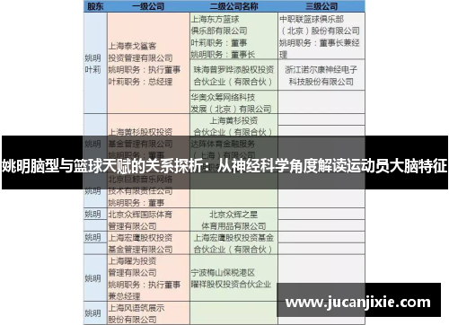 姚明脑型与篮球天赋的关系探析：从神经科学角度解读运动员大脑特征